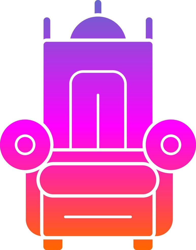 diseño de icono de vector de trono