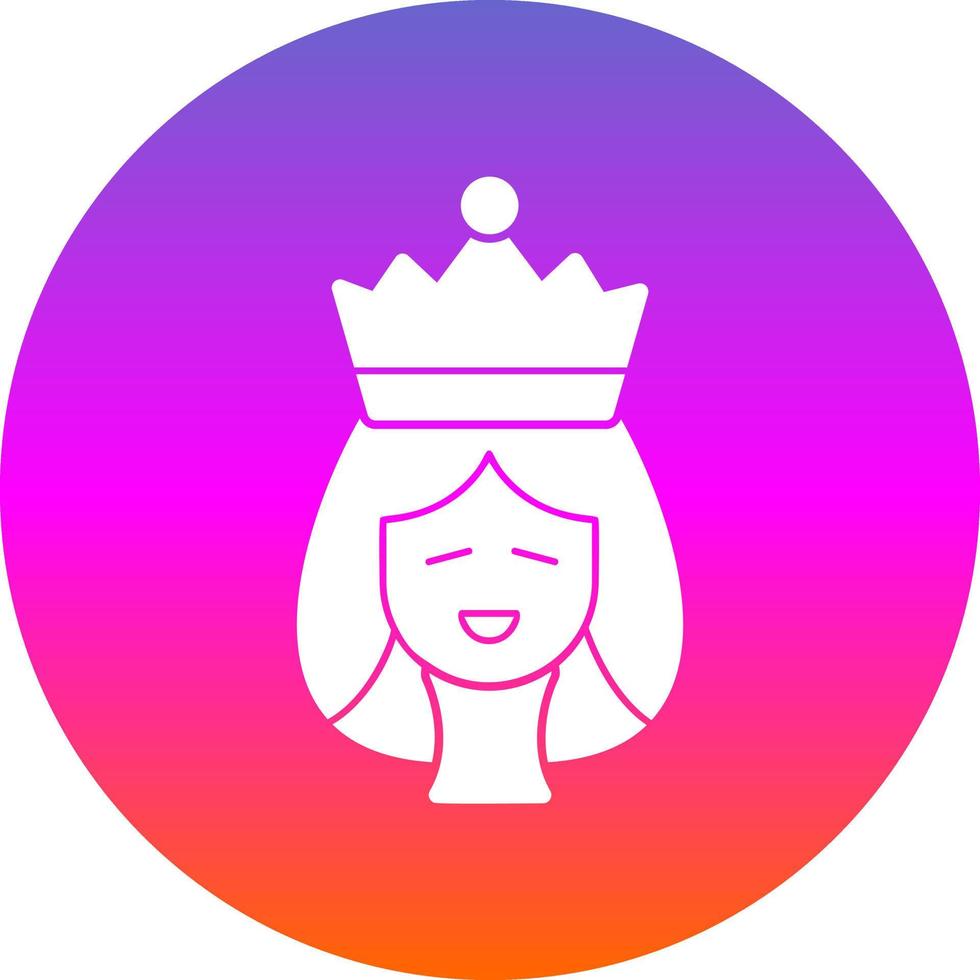 diseño de icono de vector de reina