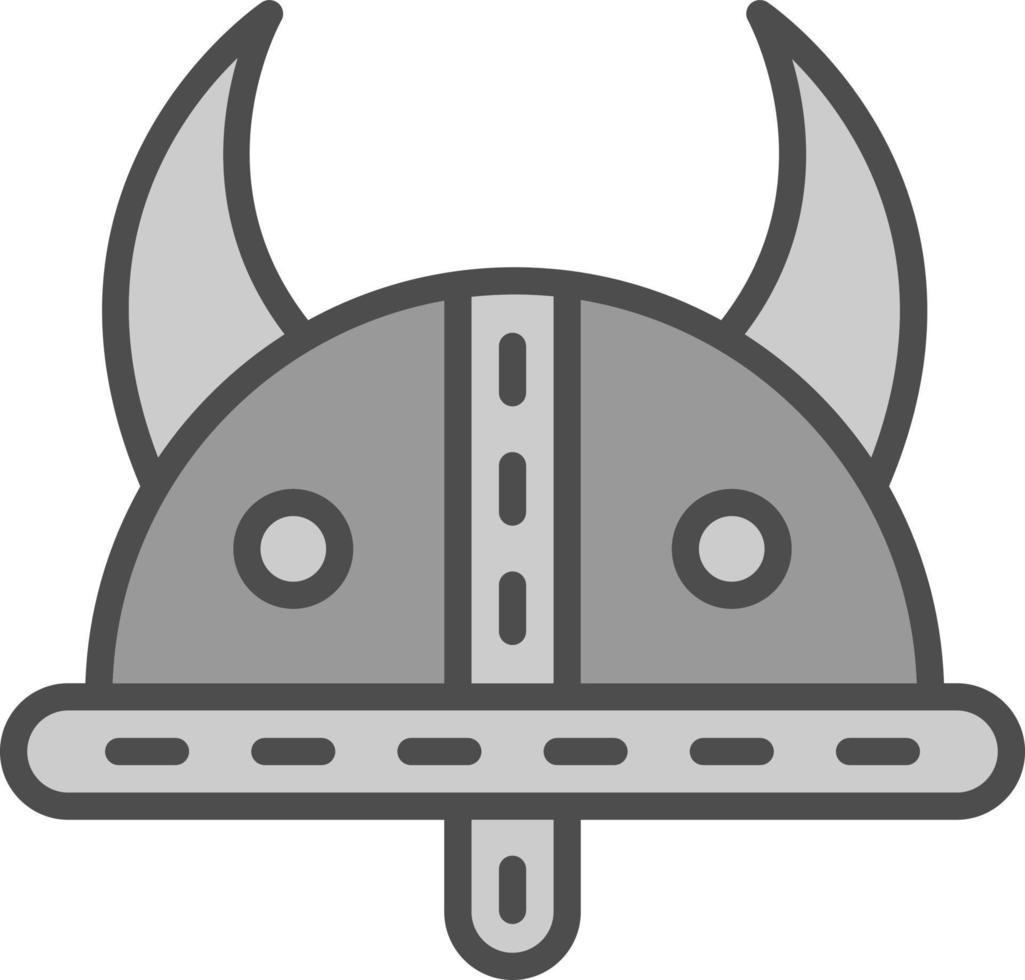 Viking Helmet Vector Icon Design