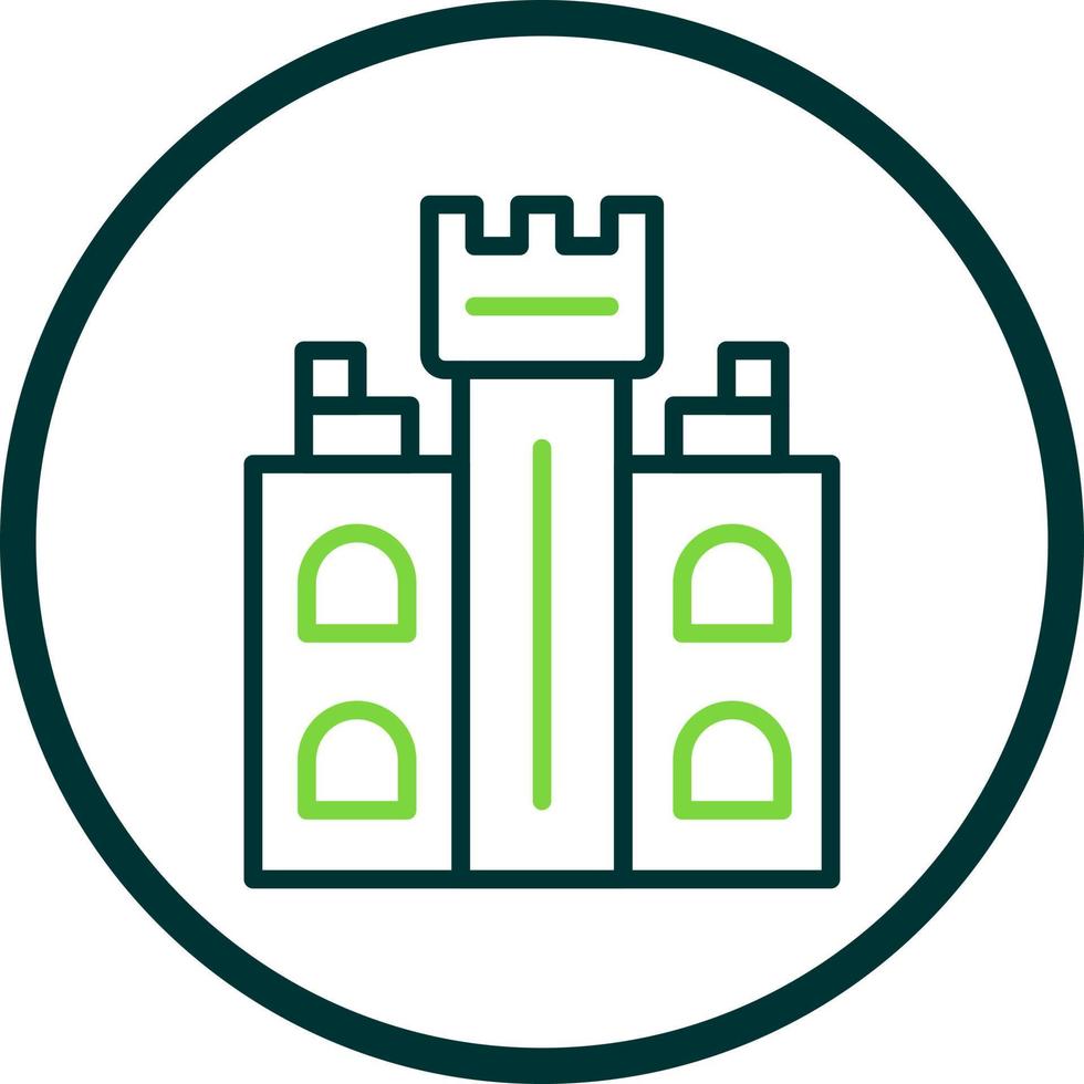 diseño de icono de vector de torre de castillo