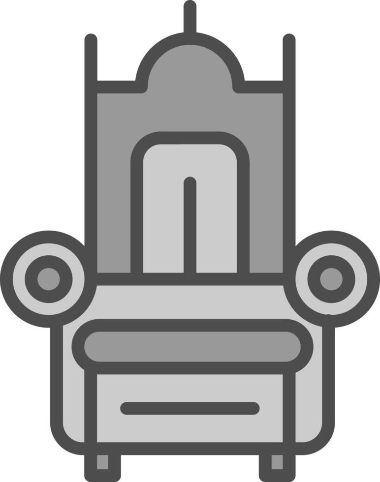 Throne Vector Icon Design