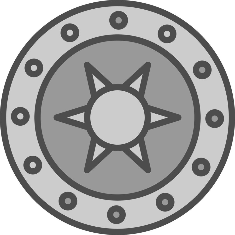 Steel Shield Vector Icon Design
