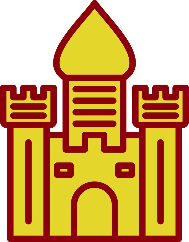 diseño de icono de vector de castillo