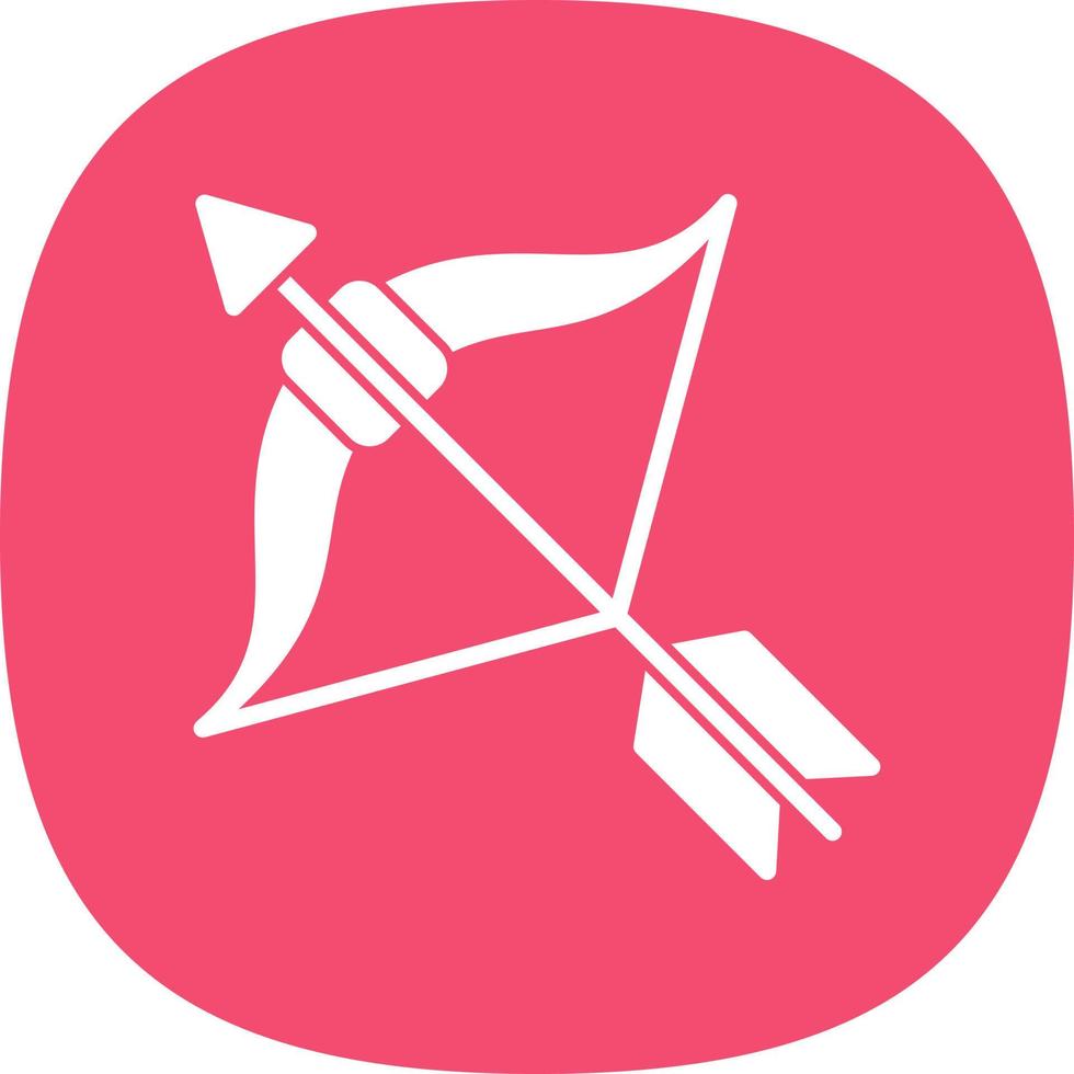 Bow Arrow Vector Icon Design