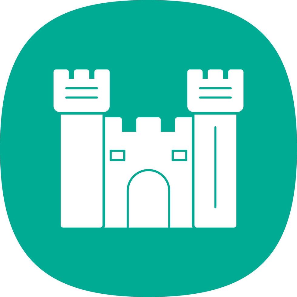 Castle Gate Vector Icon Design