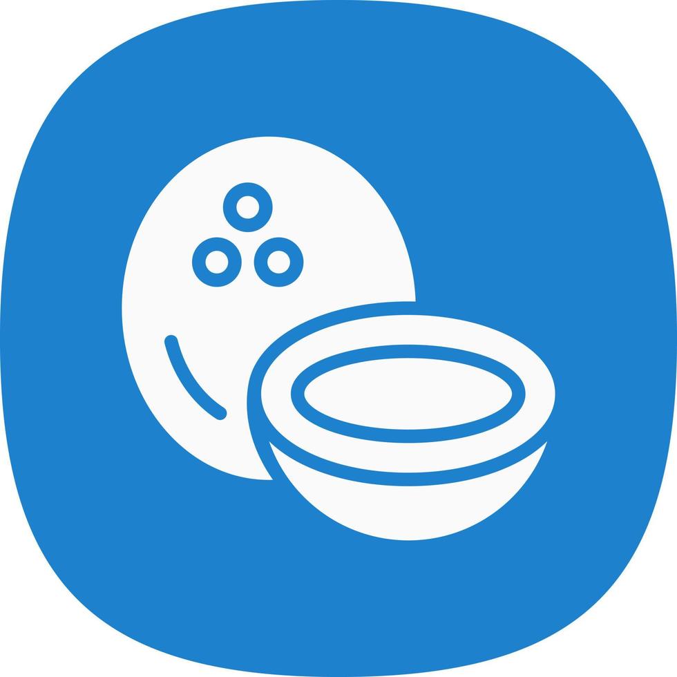 Coconut Vector Icon Design