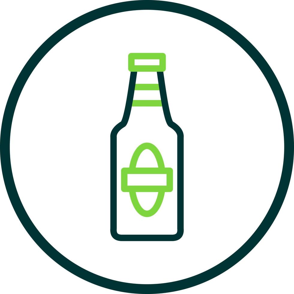 Beer Bottle Vector Icon Design