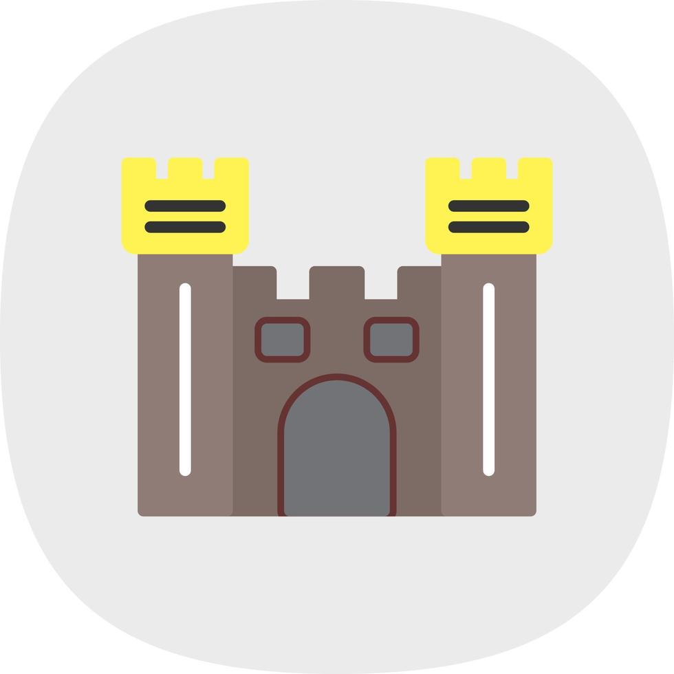 Castle Gate Vector Icon Design