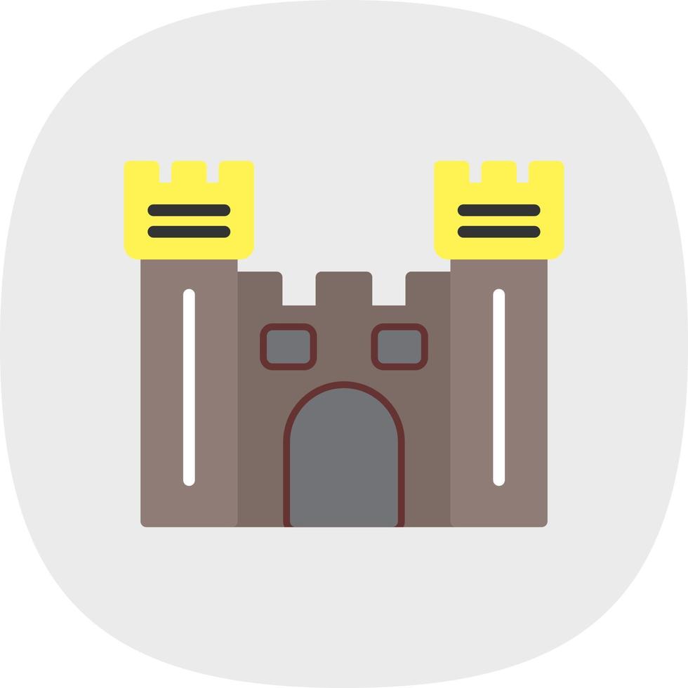 Castle Gate Vector Icon Design