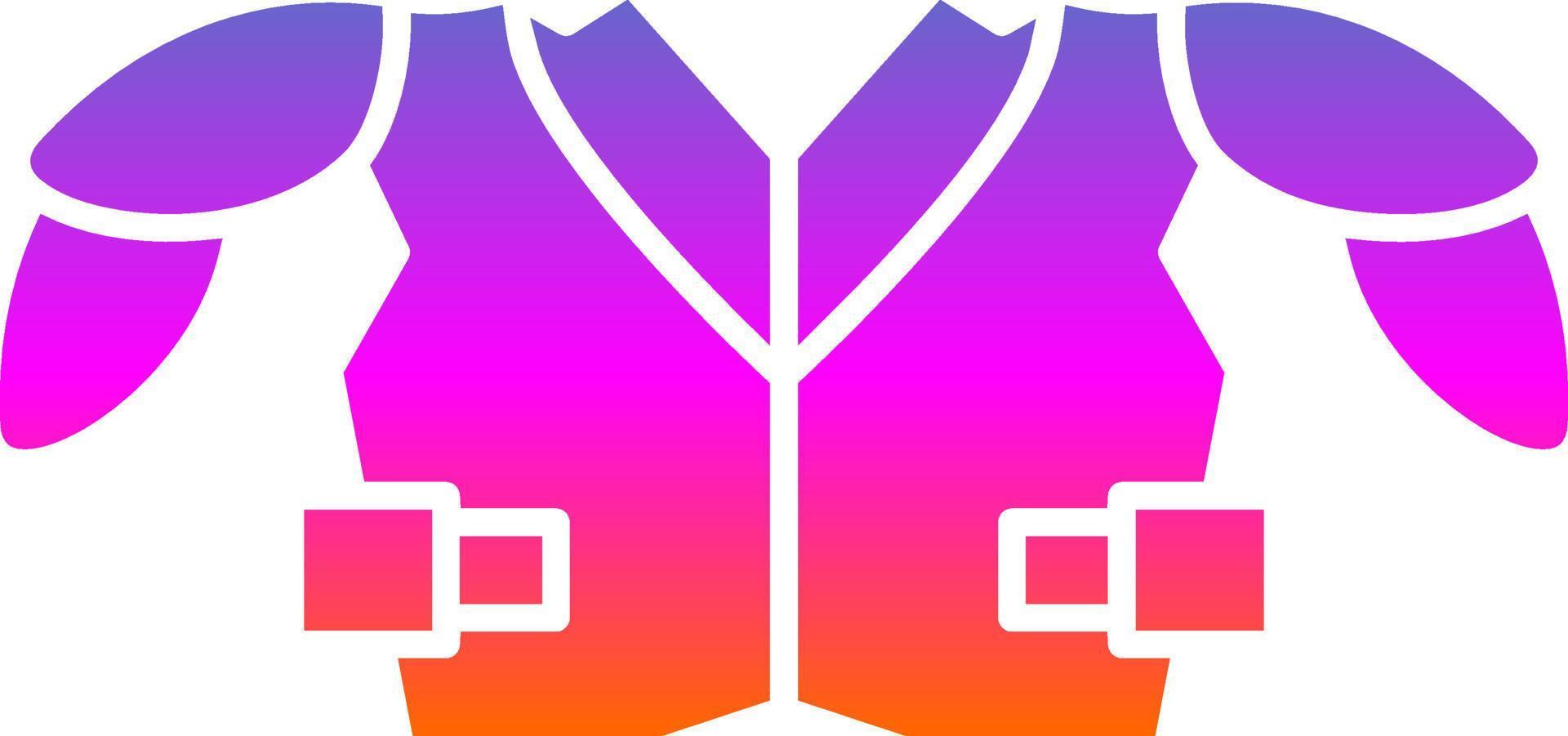 Shoulder Pads Vector Icon Design