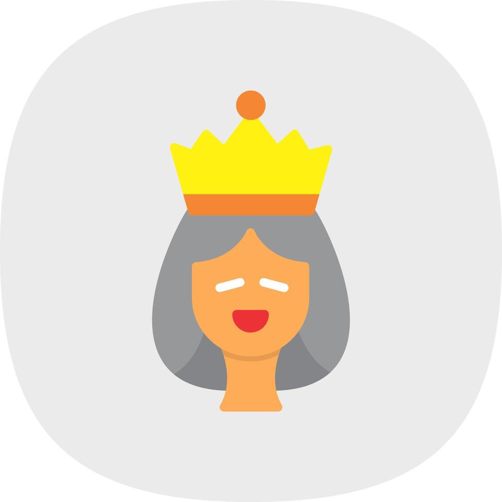 diseño de icono de vector de reina