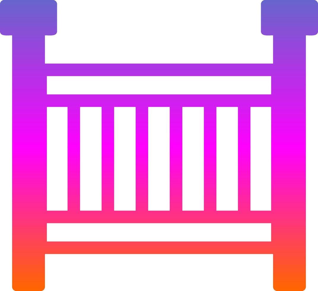 Crib Vector Icon Design