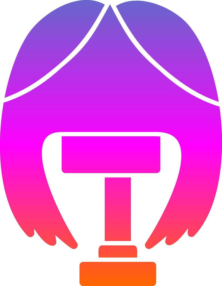 Wig Vector Icon Design