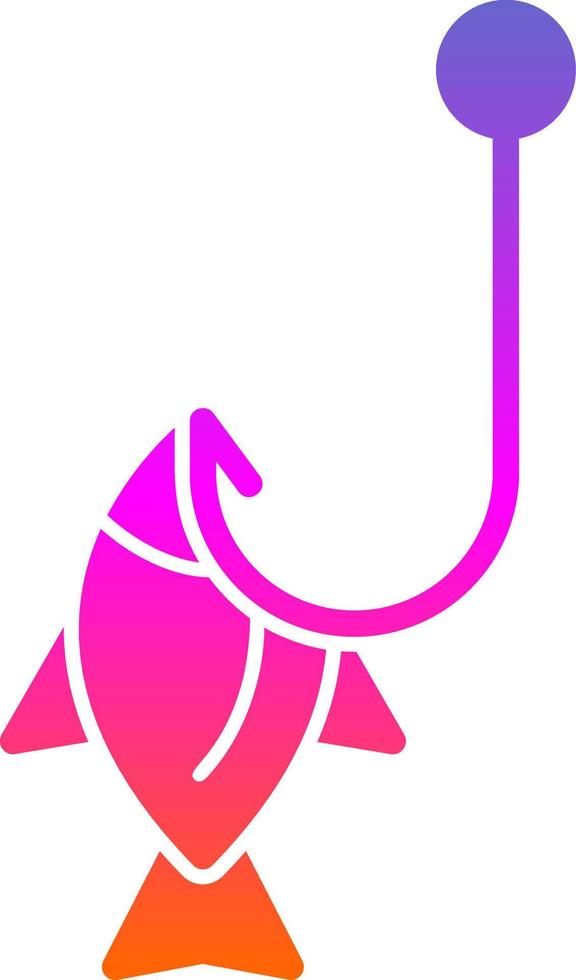 diseño de icono de vector de anzuelo de pesca