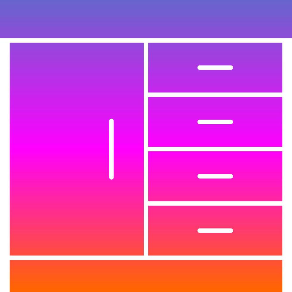 Cabinet Vector Icon Design