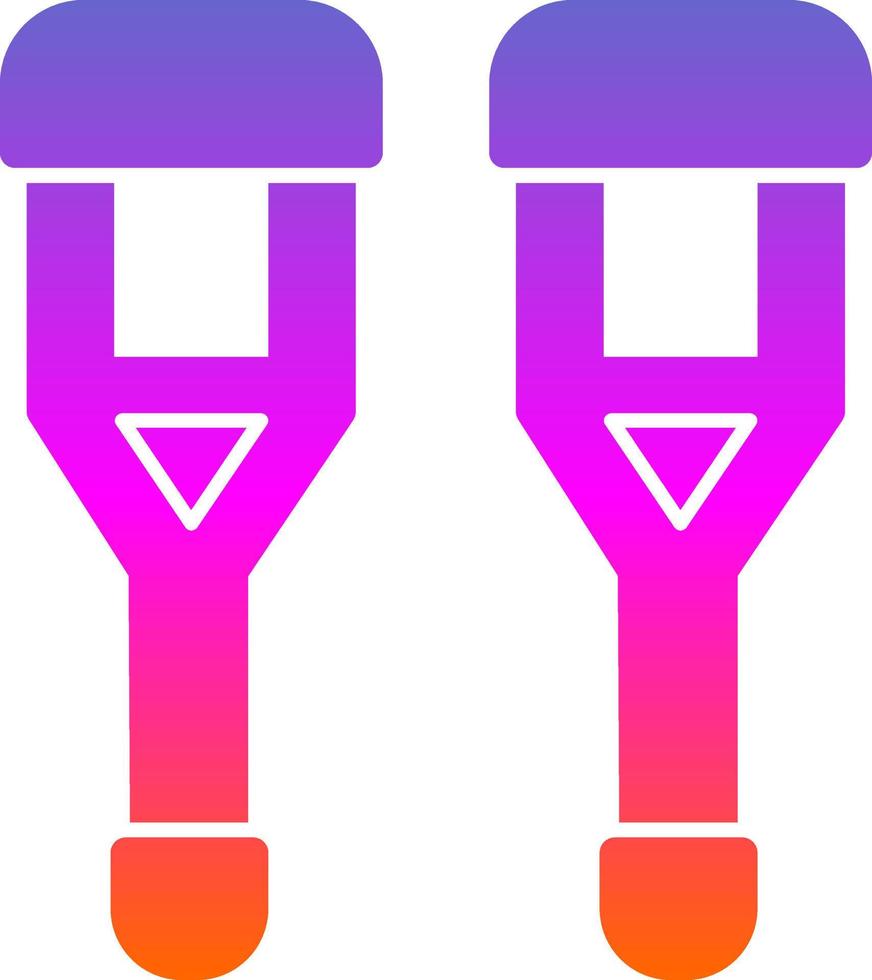 Crutch Vector Icon Design