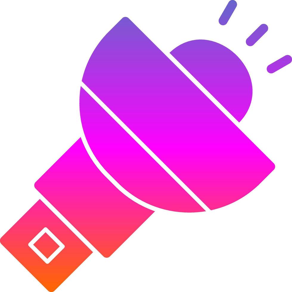 Flashlight Vector Icon Design
