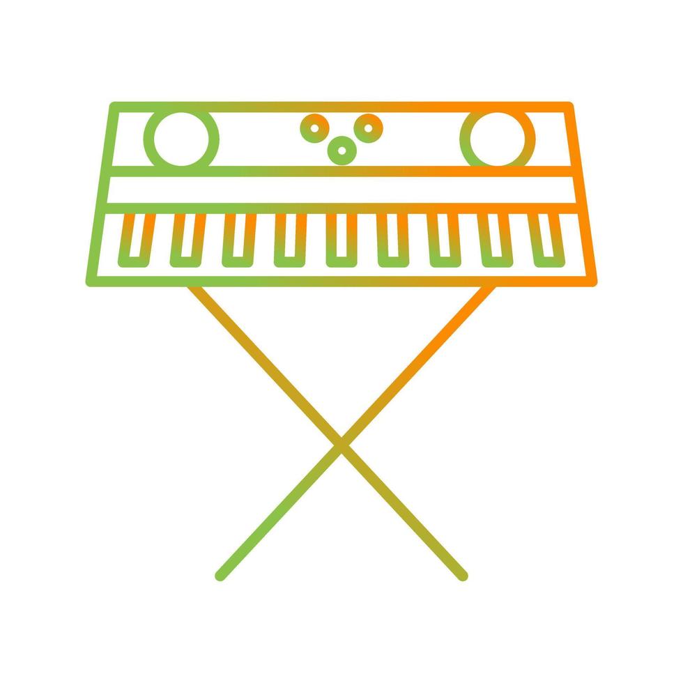 icono de vector de piano