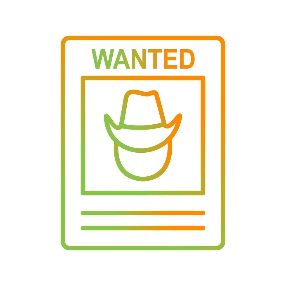 Wanted Poster Vector Icon