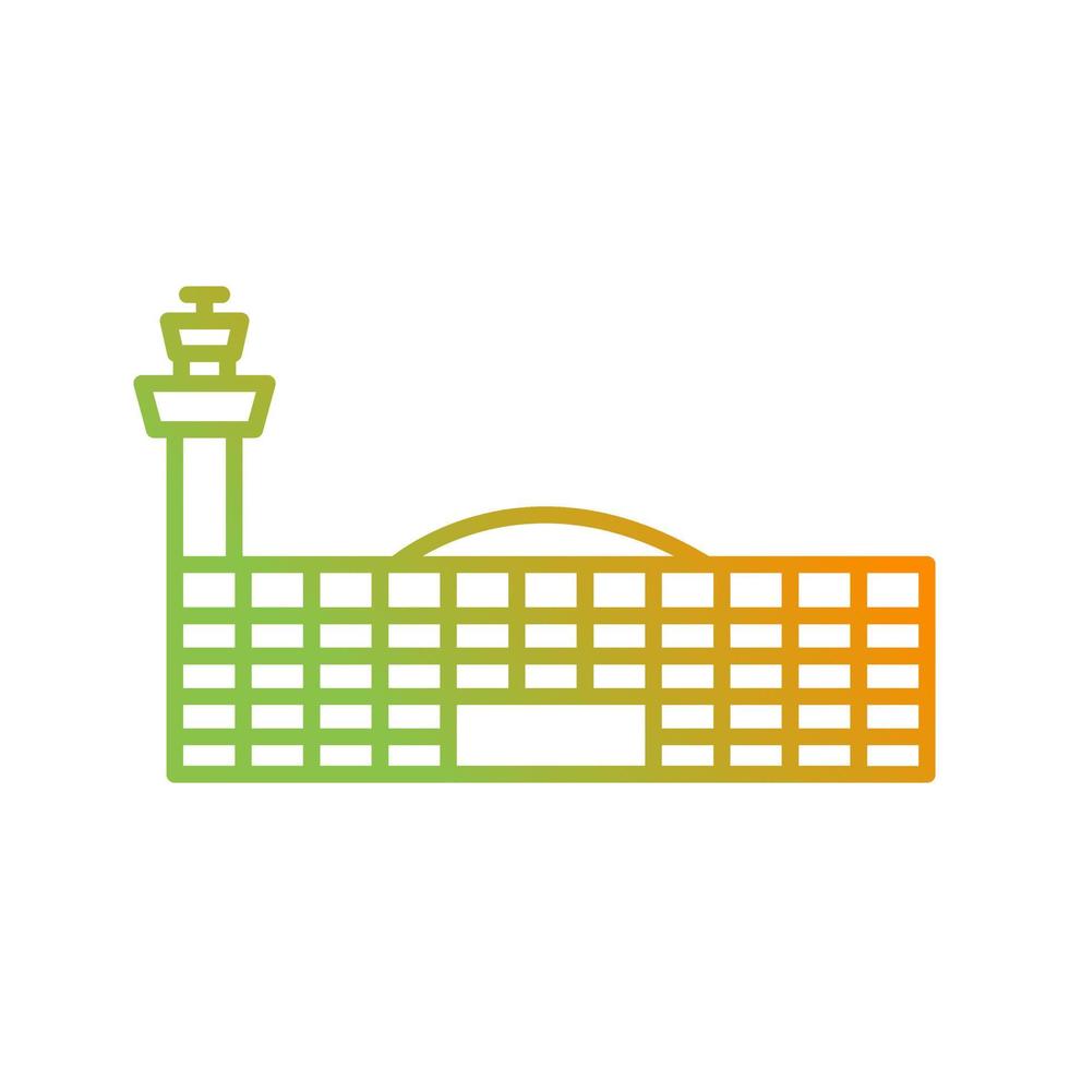 icono de vector de edificio de aeropuerto