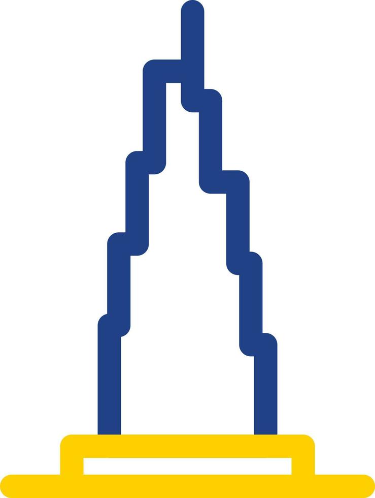 Burj Khalifa Vector Icon Design