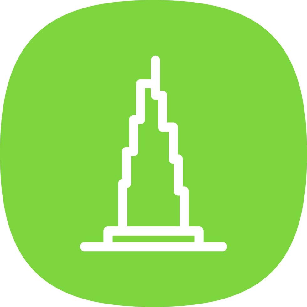 Burj Khalifa Vector Icon Design