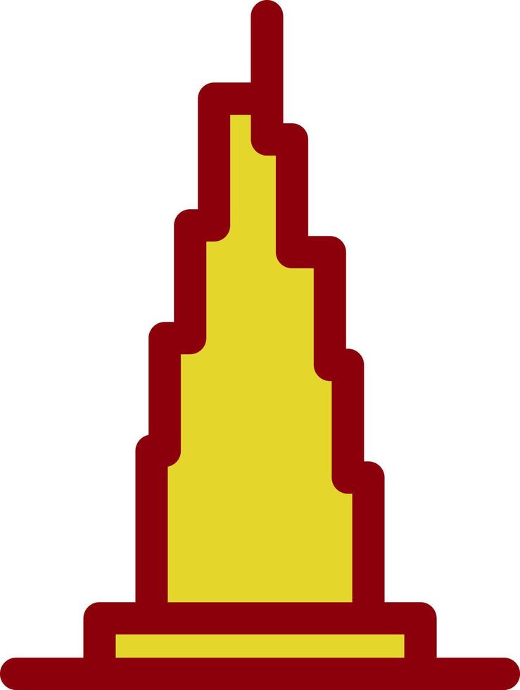 Burj Khalifa Vector Icon Design