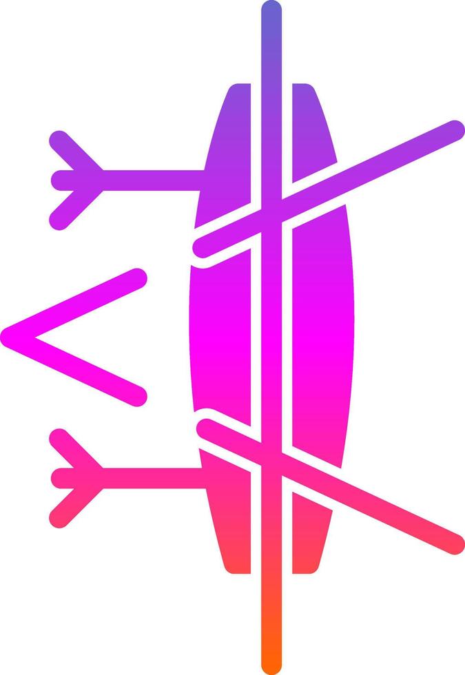 Concave Lens Vector Icon Design
