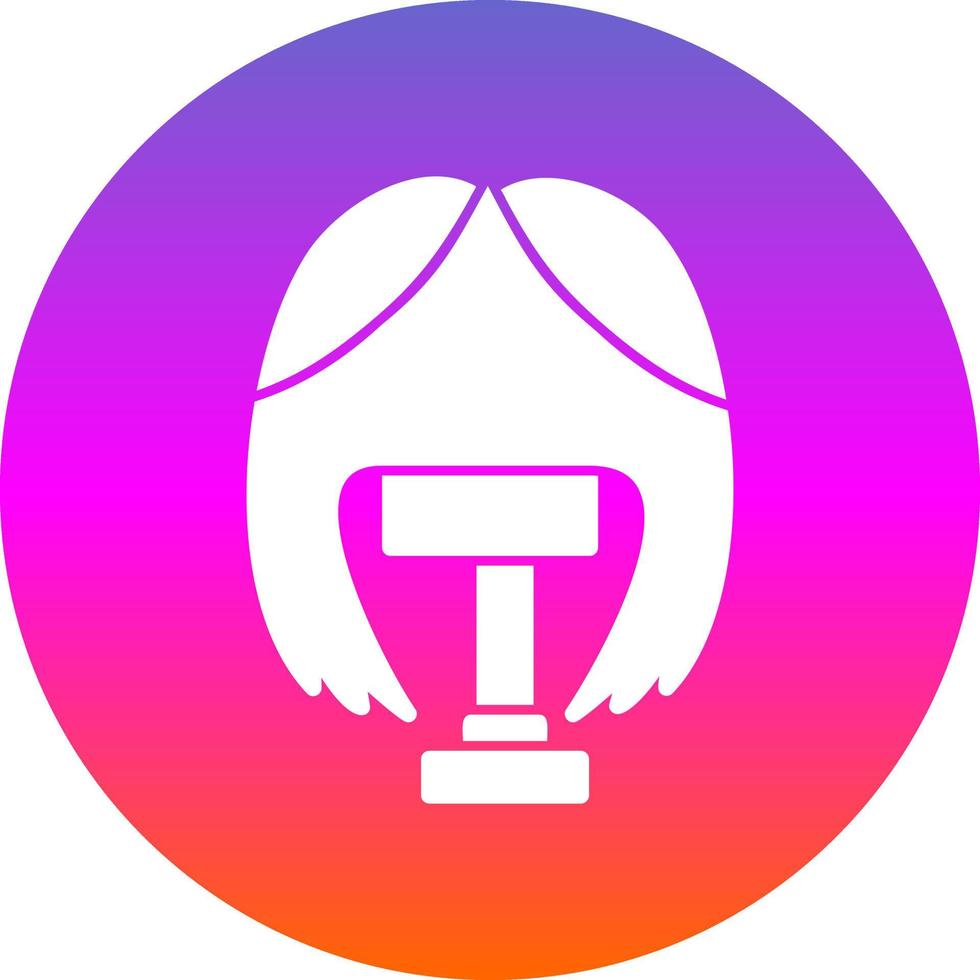 Wig Vector Icon Design