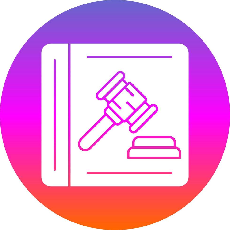 diseño de icono de vector de libro de ley