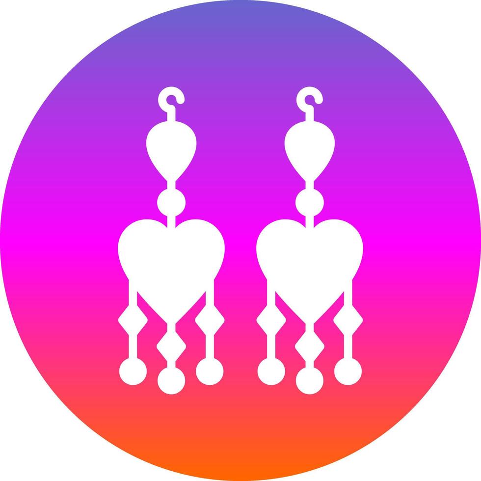 diseño de icono de vector de pendientes