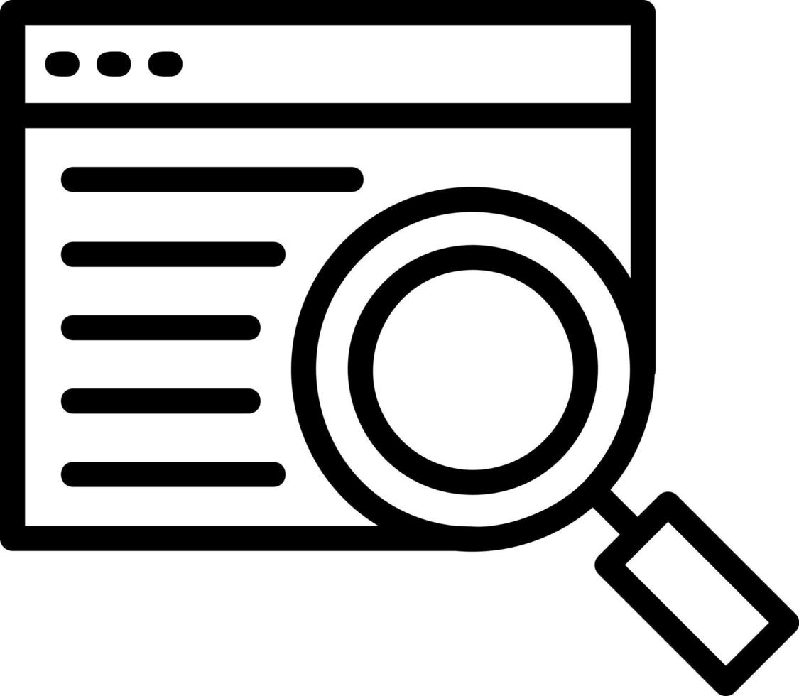 Online Search Vector Icon Design