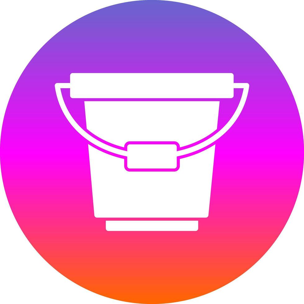 Bucket Vector Icon Design