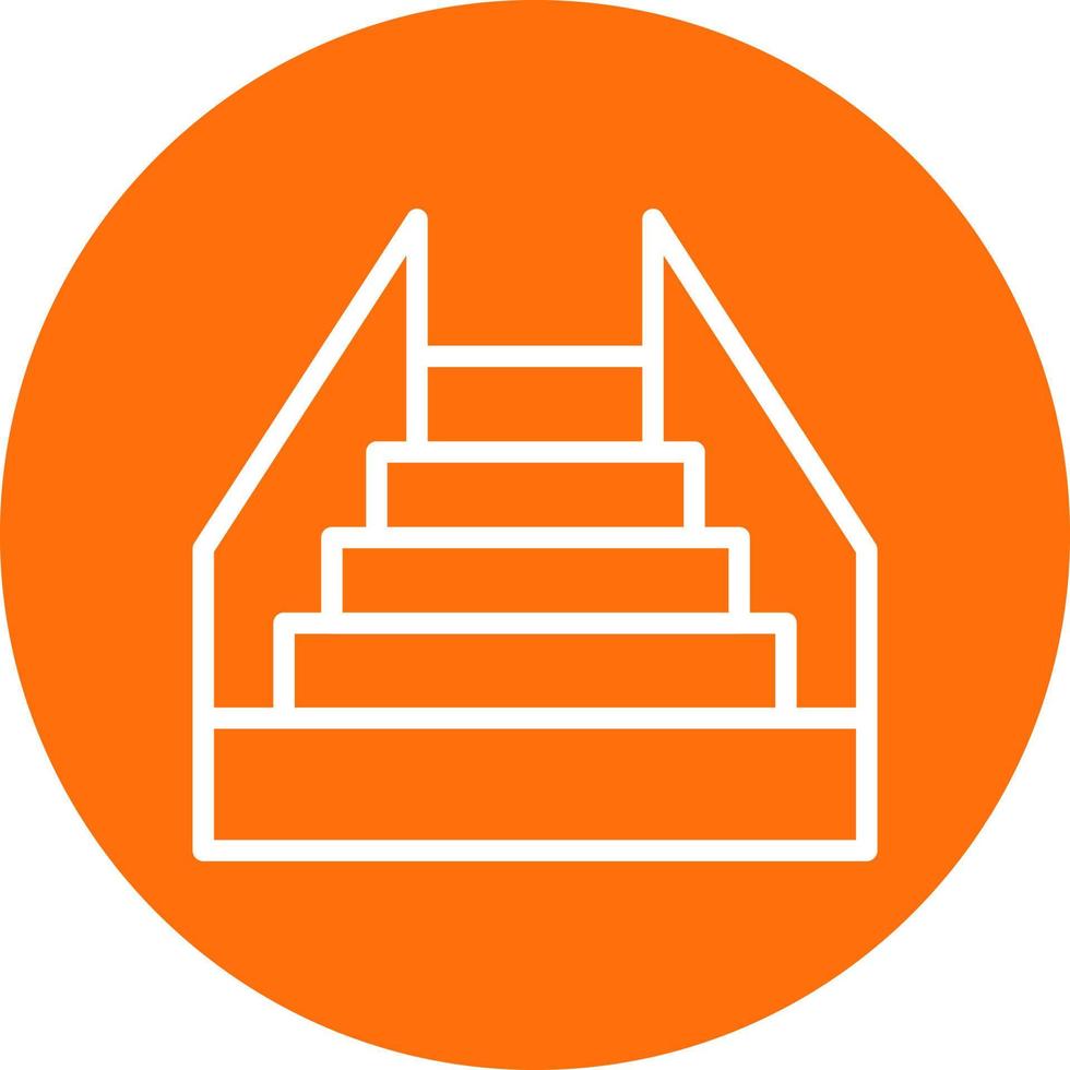 diseño de icono de vector de escalera