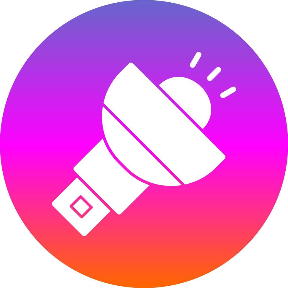 Flashlight Vector Icon Design