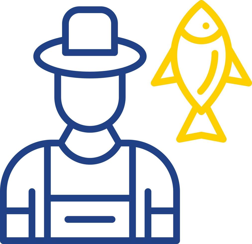 Fisherman Vector Icon Design