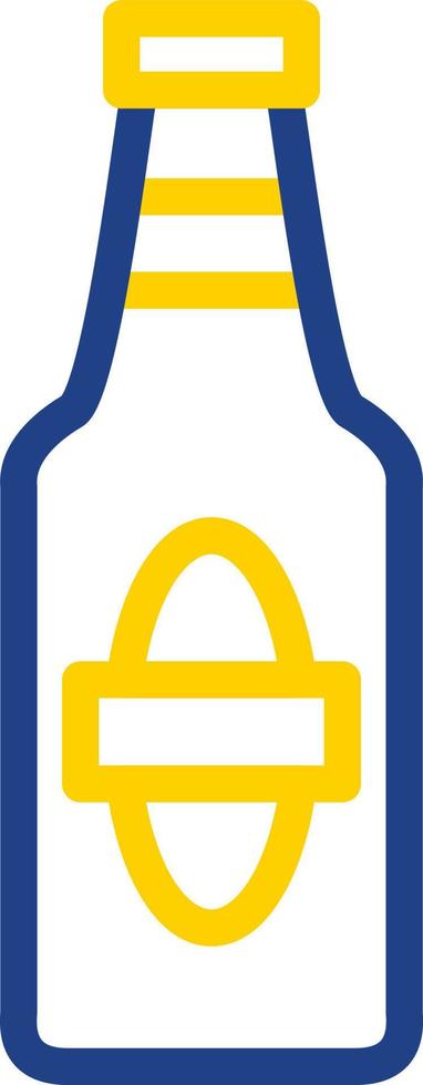 Beer Bottle Vector Icon Design