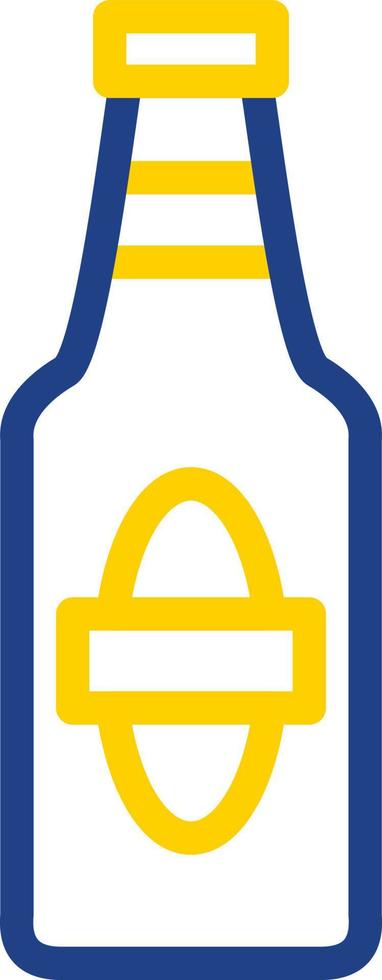 Beer Bottle Vector Icon Design