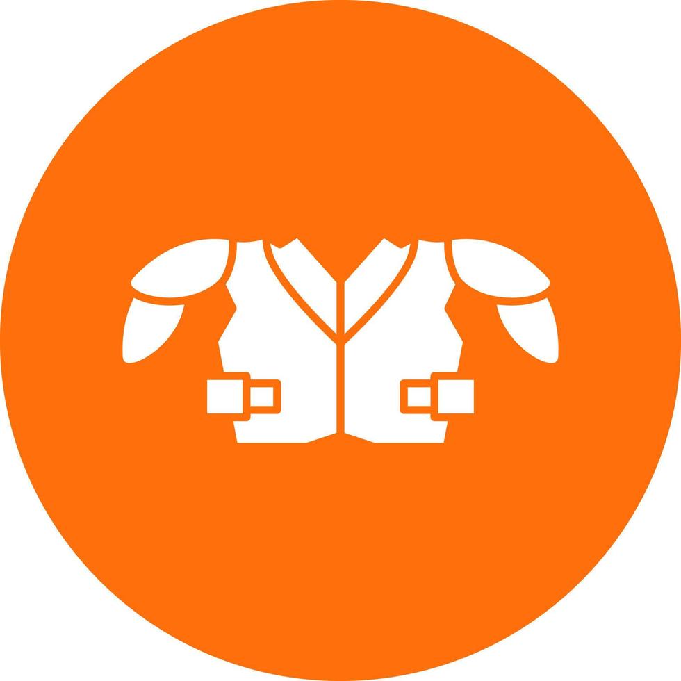Shoulder Pads Vector Icon Design
