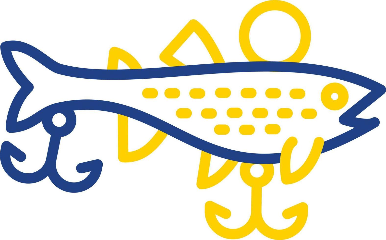 diseño de icono de vector de cebos de pesca