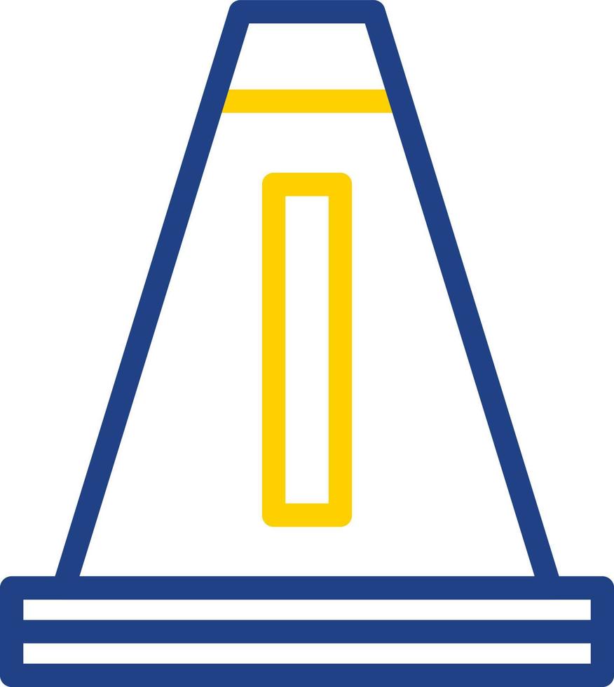 Traffic Cone Vector Icon Design