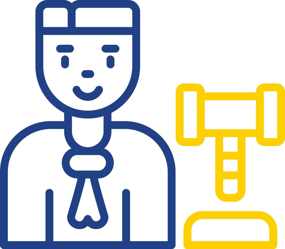 Judge Man Vector Icon Design