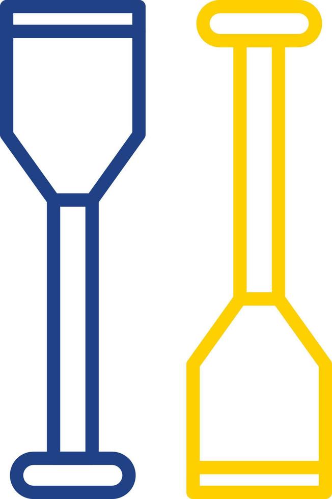 Oars Vector Icon Design