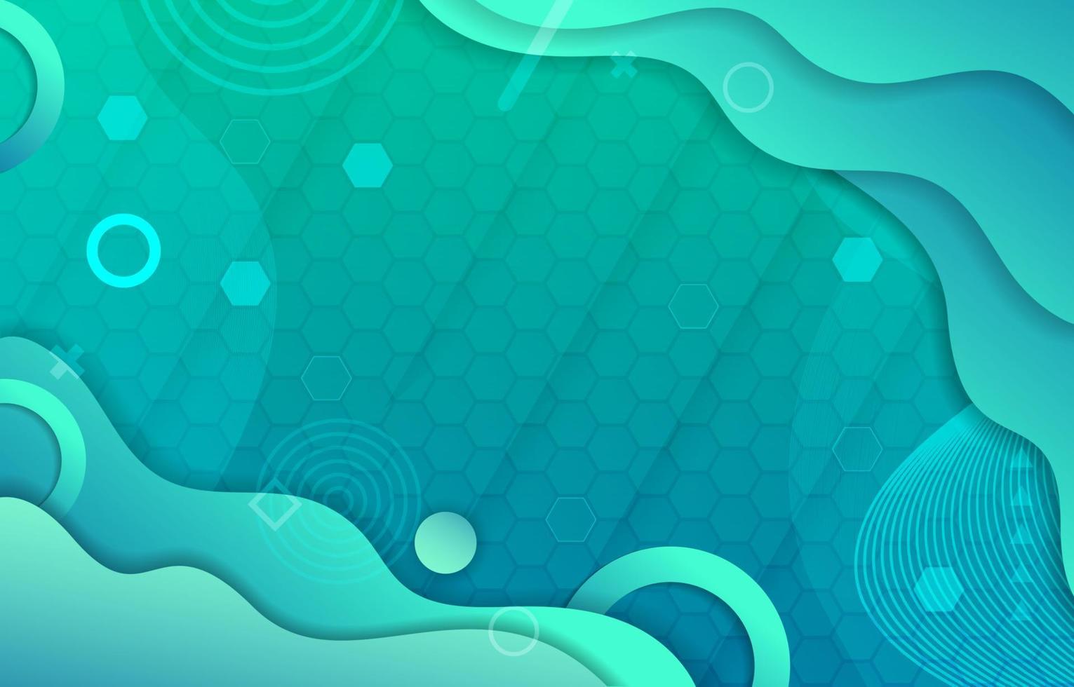 Blue Green Combo Abstract Background vector