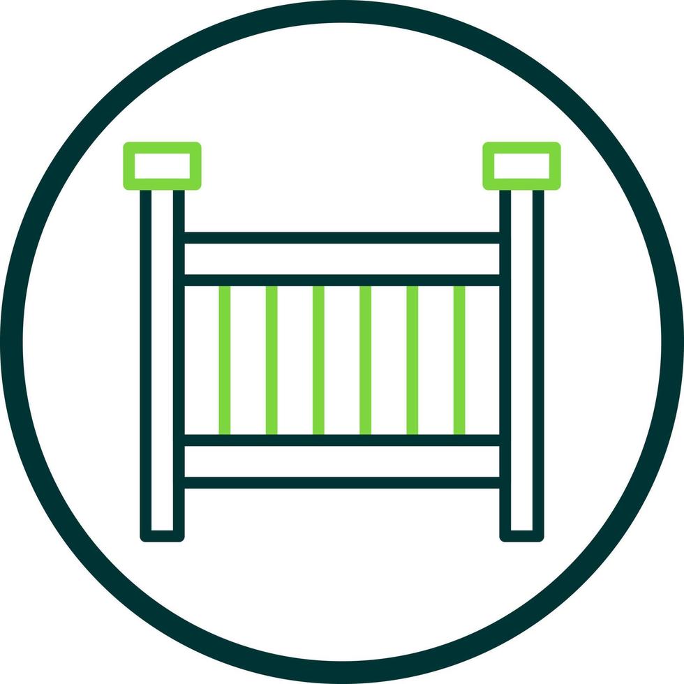 Crib Vector Icon Design