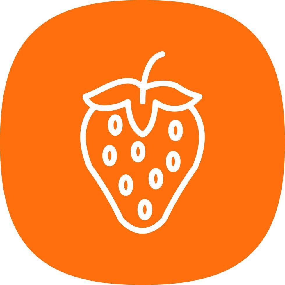 Strawberry Vector Icon Design