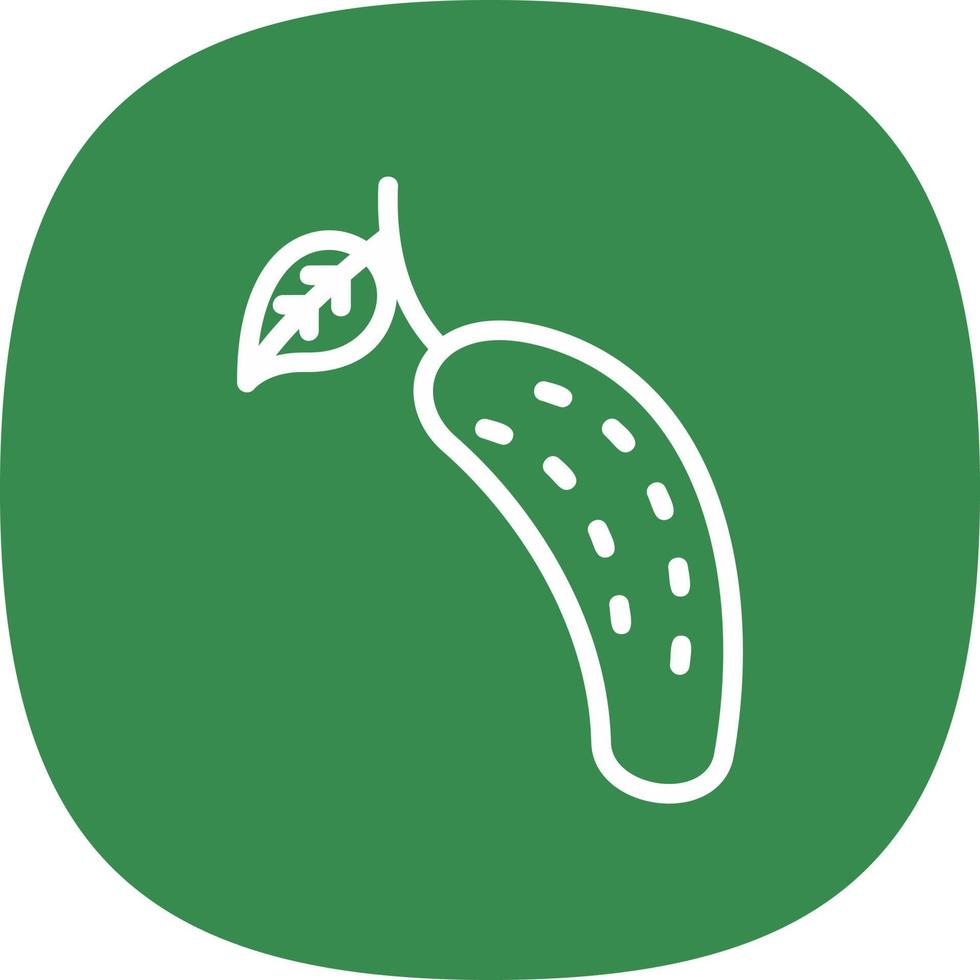 Cucumber Vector Icon Design