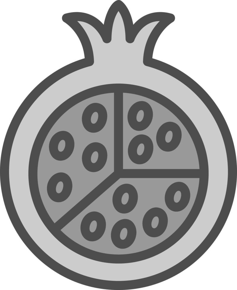 Pomegranate Vector Icon Design