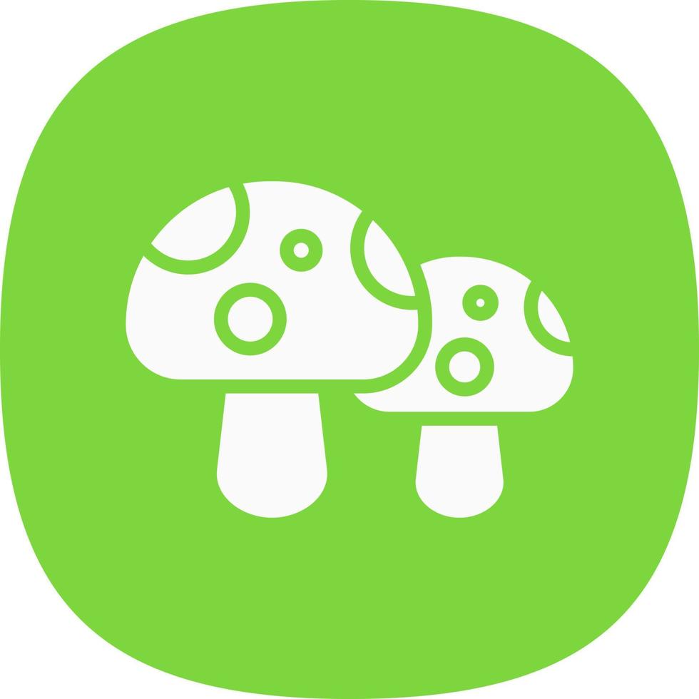 Mushroom Vector Icon Design