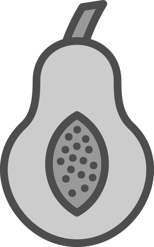 Papaya Vector Icon Design